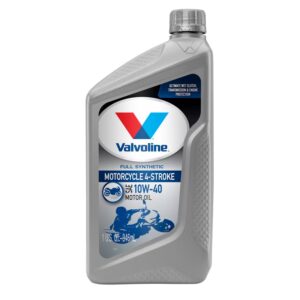 Valvoline 4-Stroke Motorcycle 10W-40 Full Synthetic Motor Oil 1 Quart